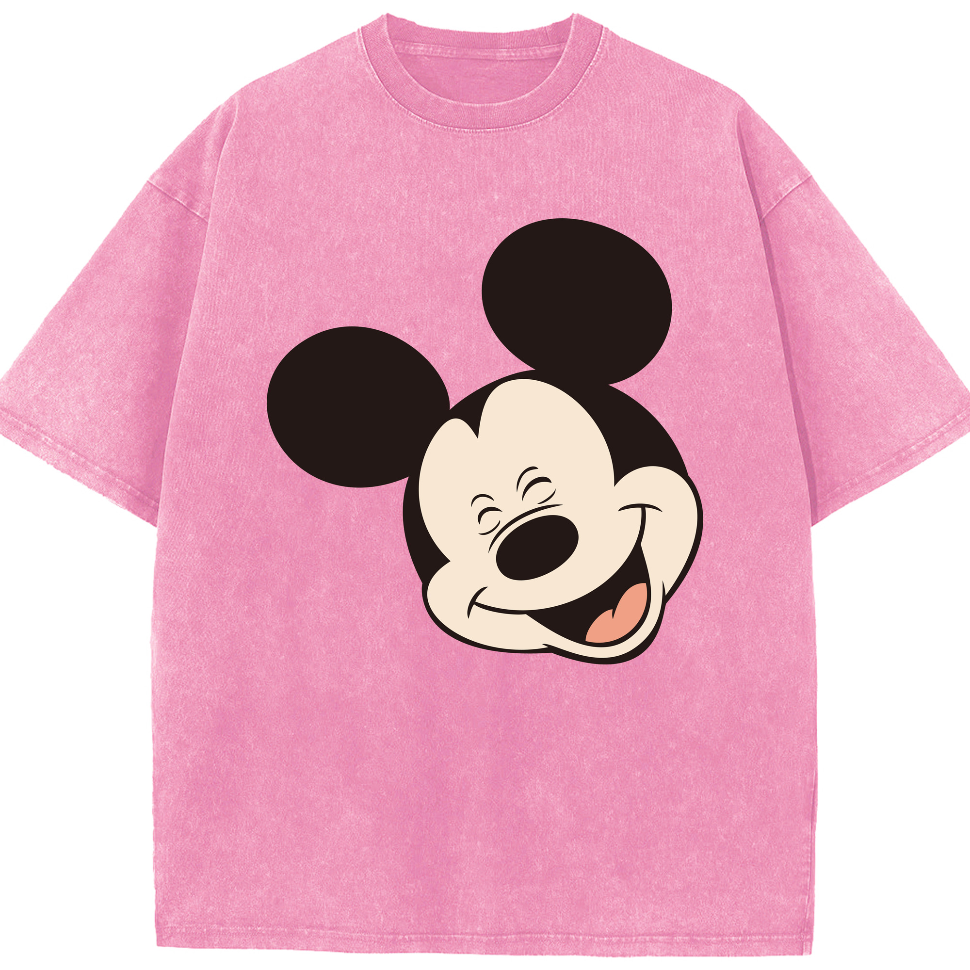 （画像用） ミッキーマウス Mickey Mouse 綿100% ヴィンテージ風 半袖Tシャツ（フロントプリント）